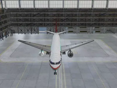 Boeing 767 300ER Lauda Air OE LAV Mozart Lauda Air Flight 004 3D model