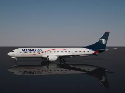 Aeromexico Boeing 737 MAX - 9 3D model