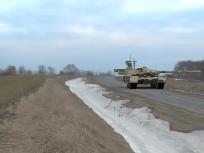 Clean Camouflaged T90MS Main Battle Tank 3D Model Low-poly 3D model