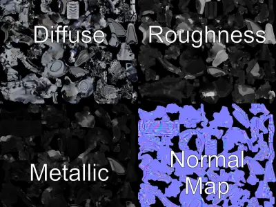 Futuristic Mechanical Dinosaur Model Pack Low-poly 3D model