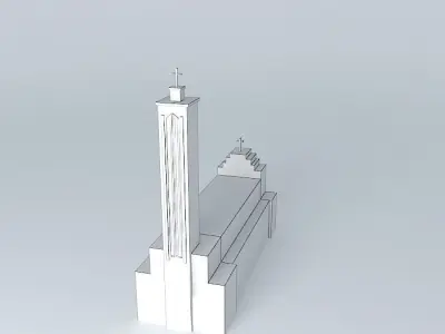 Christs Resurrection Church Free 3D model