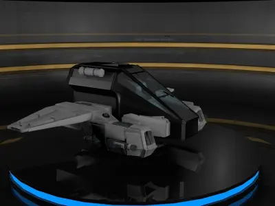 Spaceship 3D model 19