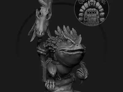 Froglin shaman 3D print model