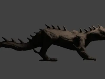 DRAGON 01 Low-poly 3D model