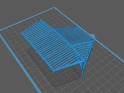 Slat Armor Cope Cage RPG cage for Turret 3D print model