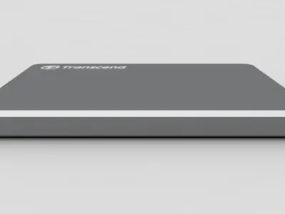External Hard Drive Transcend StoreJet 25C3 USB Iron Gray 3D model