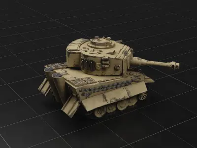 Tiger 1 - German Tank 3D model