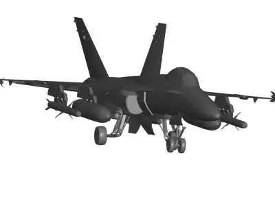 McDonnell Douglas F-18 3D model