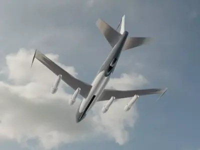 RC-135A Style Military Jet - Custom 1950s Transport Low-poly 3D model
