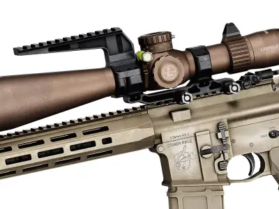 LEUPOLD MARK 5HD RIFLE SCOPE 7-35X56 Low-poly 3D model