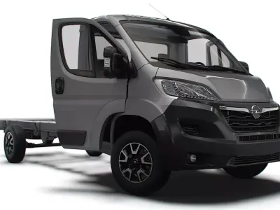 Opel Movano Chassis HQInterior SCab 4035WBXL 2023 3D model