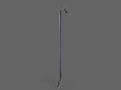 PBR Crowbar V3BlueBlack Low-poly 3D model
