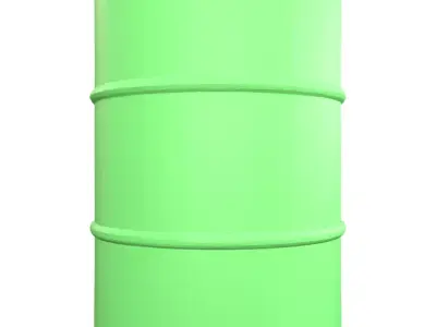 Rusty Metal Barrel Reddish Brown 3D Model 3D model