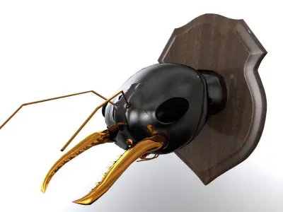 Big Game Bug Hunter Jack Jumper Ant mounted 3D model