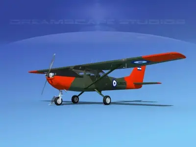 Cessna T-41 Mescalero Salvador Air Force 3D model
