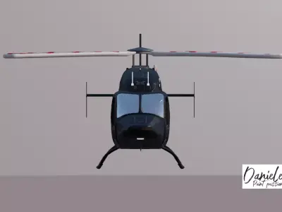 Helicopter Bell 429 3D model