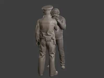 Male Slovac Traffic Police STP 007 3D print model