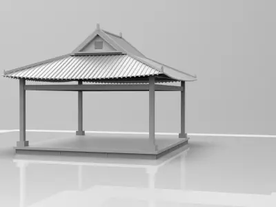 Korean Traditional HANOK 3D model Free 3D model