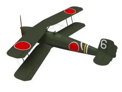 Ki86 Type 4 Basic Trainer 3D model
