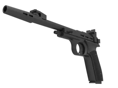 Blaster pistol CDEF from Star Wars 3D model