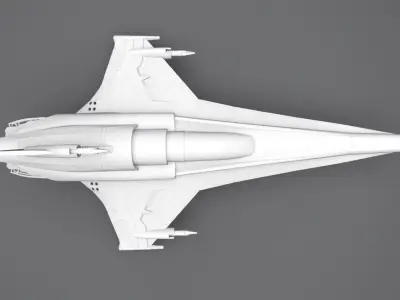 Colonial Viper Mk VII scale model 3D print model