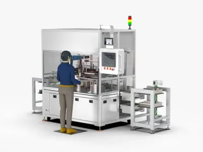 Automatic IGBT Radiator Assembly Machine 3D model