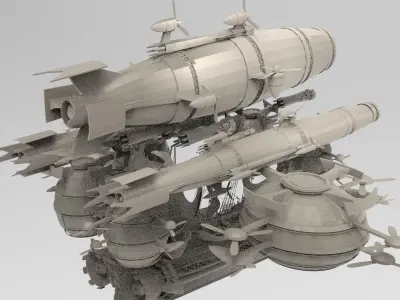 Massive Zeppelin Destroyer 3D model