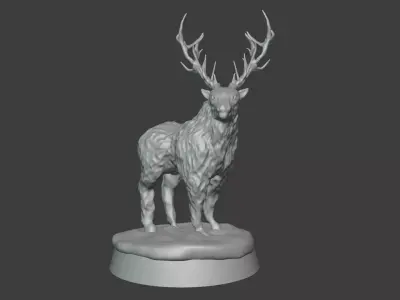 Red Stag Miniature Free 3D print model
