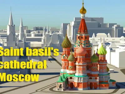 Saint Basils Cathedral - Moscow Russia 3D model