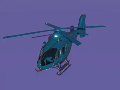 Chopper helicopter 3D model