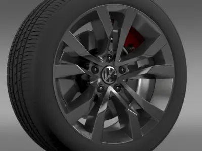 VW Beetle TDI 2012 wheel 3D model