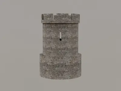 Free Medieval Tower Free low-poly 3D model