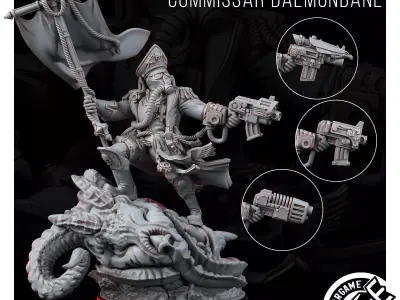 IMPERIAL KORPS COMMISSAR DAEMONBANE 3D model