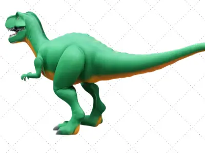 Realistic Dinosaur 3D Model - STL File for 3D Printing 3D print model