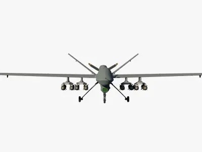 MQ-9 Reaper Military Aircraft Drone 3D model
