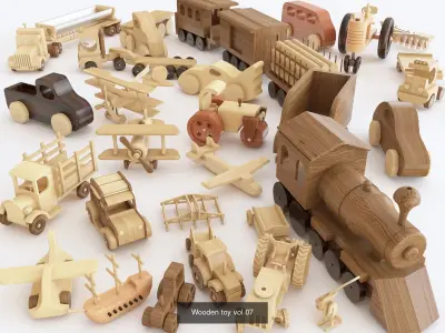 WOODEN TOYS VERY LARGE COLLECTION 
