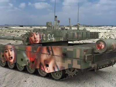 Tank China Type ZTZ 99A MTB Liu Yang 3D model