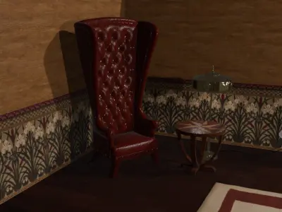 Victorian Weapon Room - Medieval Armory Interior 3D model