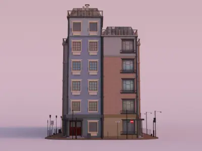 City Block European 3D model