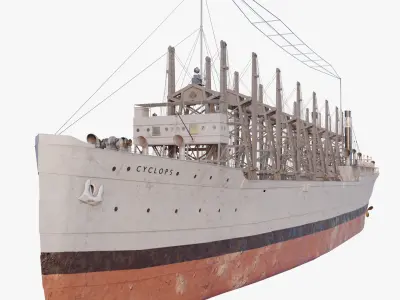 USS Cyclops - AC-4 - Collier Ship 3D model