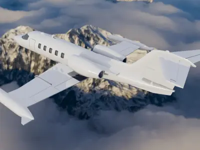 Learjet 35 ready to 3D printing 3D print model