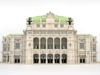 State opera building - Vienna Austria 3D model