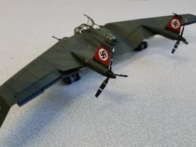 3D Model of Aircraft Flying-Wing for 3d Printing 3D print model