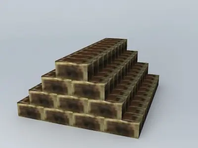 Bricks stack of Free 3D model