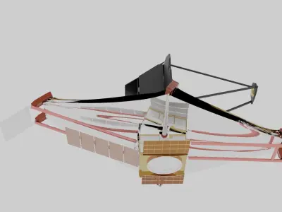 James webb space telescope  Low-poly 3D model