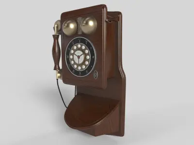 Phone retro Free 3D model
