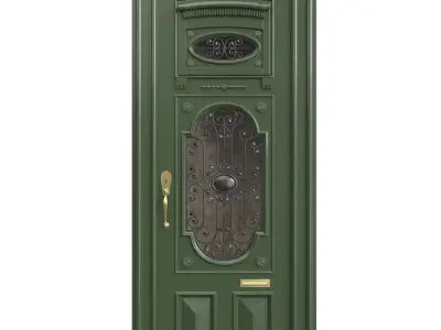 Entrance classic door the 95 3D model