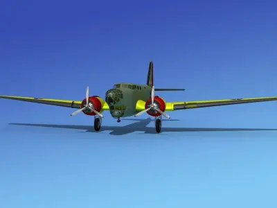 Douglas B-18A Bolo V07 3D model