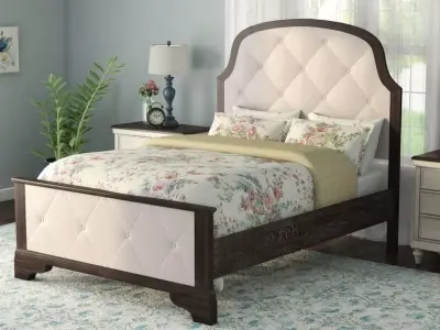 Kyrece Upholstered Standard Bed Free 3D model