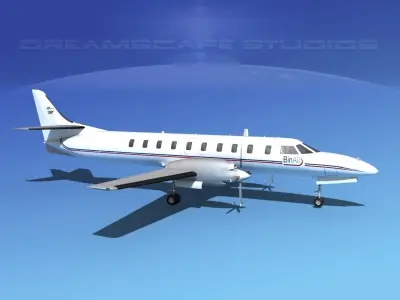 Swearingen SA226 Metroliner BinAir 3D model